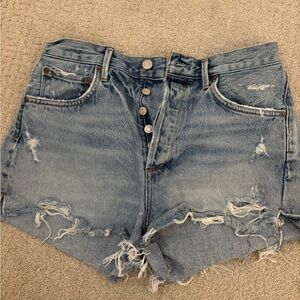 Distressed Denim Women's Shorts